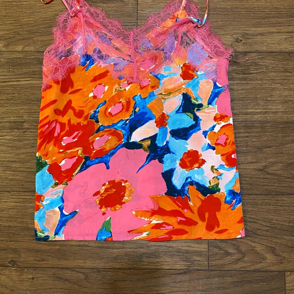 Cami floral tank top artsy‎ feminine romantic y2k - Picture 5 of 5